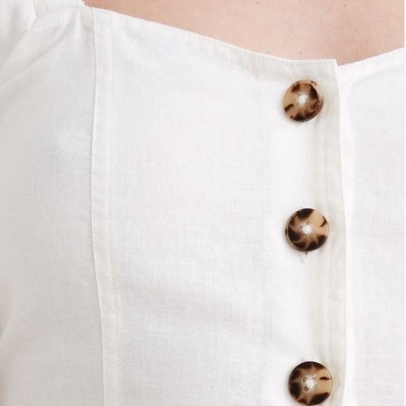 Madewell Linen-Cotton Puff-Sleeve Mini Dress - Picture 5 of 13